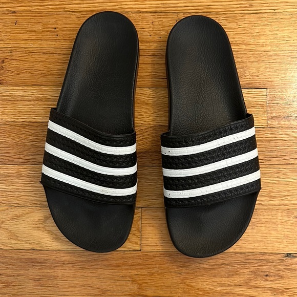adidas Originals Other - Adidas Adilette Slides Men's Size 11 Black & White | Gently Used